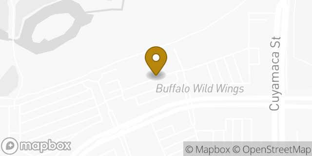 Map showing the location of Sportsman's Warehouse in Santee, CA 92071
