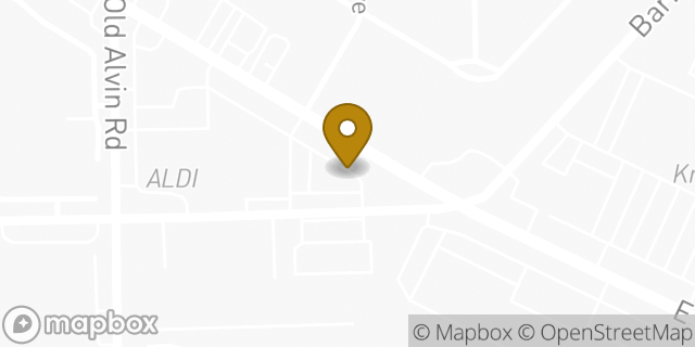 Map showing the location of Starbucks in Pearland, TX 77581