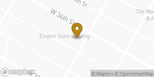 Map showing the location of Starbucks Reserve - Empire State Building in New York, NY 10118
