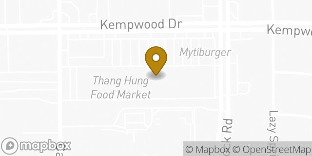 Map showing the location of AutoZone in Houston, TX 77080