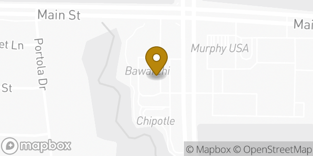 Map showing the location of Starbucks in Frisco, TX 75035