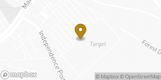 Map showing the location of Starbucks in Matthews, NC 28105