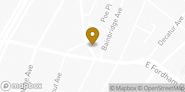Map showing the location of Baskin-Robbins in Bronx, NY 10458