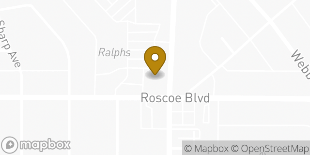 Map showing the location of Chase Bank in Sun Valley, CA 91352