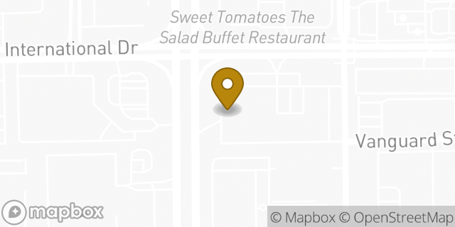 Map showing the location of Subway in Orlando, FL 32819
