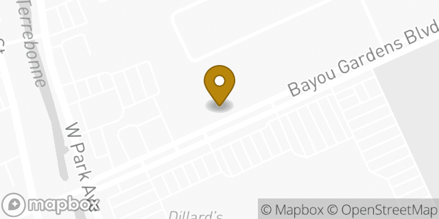 Map showing the location of Subway in Houma, LA 70364