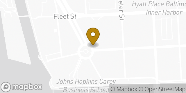 Map showing the location of Bank of America Walk-Up ATM | Inner Harbor East in Baltimore, MD 21202