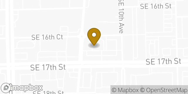 Map showing the location of Starbucks in Fort Lauderdale, FL 33316