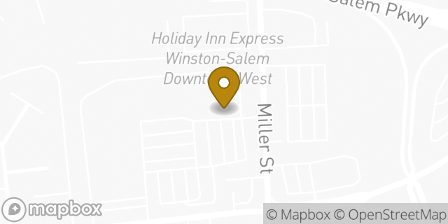 Map showing the location of Panera Bread in Winston-Salem, NC 27103