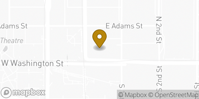 Map showing the location of Banner Health in Phoenix, AZ 85004