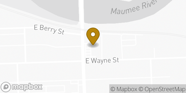 Map showing the location of Amazon Locker - Ymeray in Fort Wayne, IN 46803