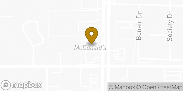 Map showing the location of McDonald's in Tampa, FL 33617