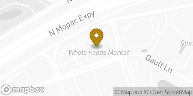 Map showing the location of Whole Foods Market in Austin, TX 78758