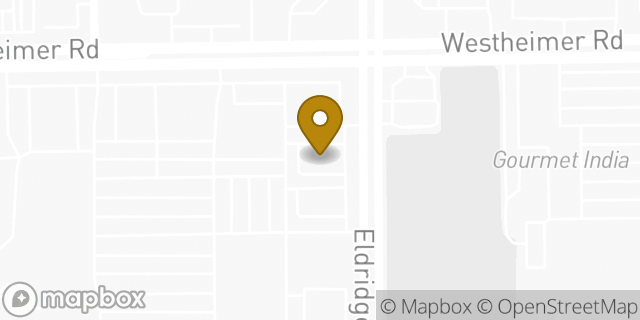Map showing the location of Chipotle Mexican Grill in Houston, TX 77082