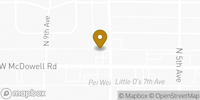 Map showing the location of Amazon Locker - Narodnaya in Phoenix, AZ 85007