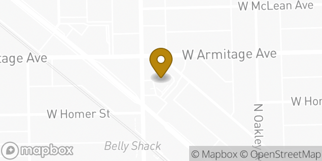 Map showing the location of McDonald's in Chicago, IL 60647