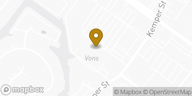 Map showing the location of Starbucks in San Diego, CA 92110