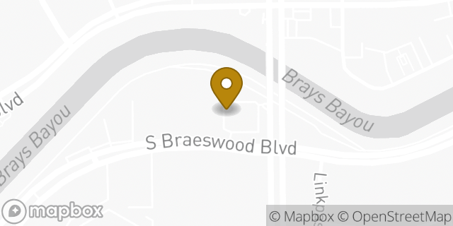 Map showing the location of Wells Fargo in Houston, TX 77025
