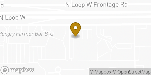 Map showing the location of Chase ATM in Houston, TX 77008
