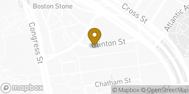 Map showing the location of Sunglass Hut in Boston, MA 02109