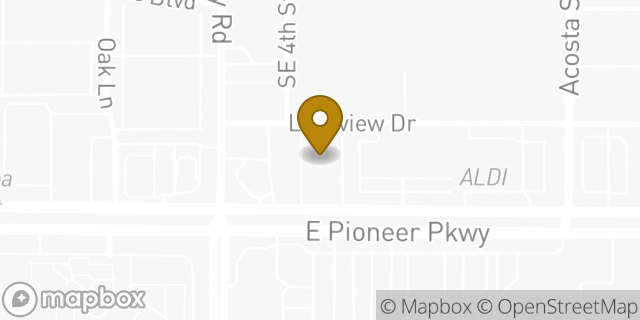 Map showing the location of AutoZone in Grand Prairie, TX 75051