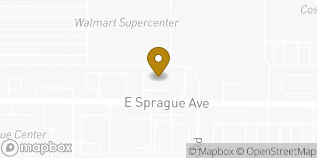 Map showing the location of AutoZone in Spokane Valley, WA 99212