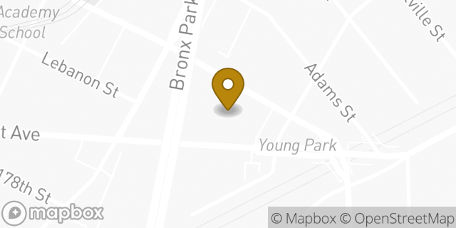 Map showing the location of CubeSmart Self Storage of the Bronx in Bronx, NY 10460
