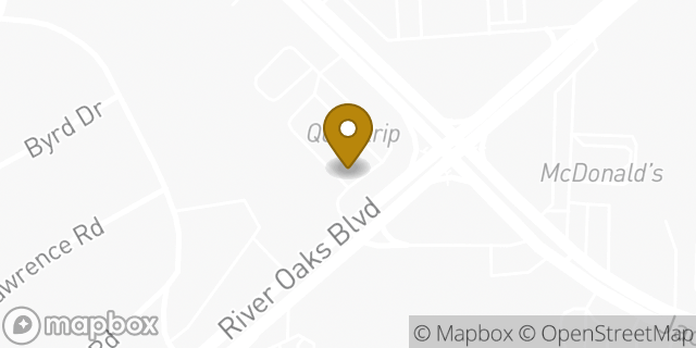 Map showing the location of Amazon Locker - Antigua in River Oaks, TX 76114