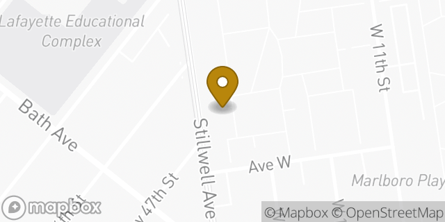 Map showing the location of Amazon Locker - Instant in Brooklyn, NY 11223