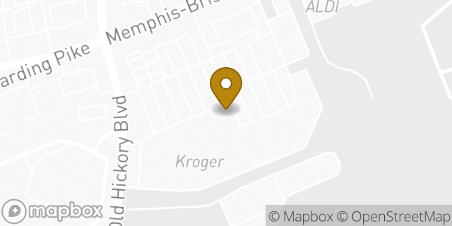 Map showing the location of Starbucks in Nashville, TN 37221