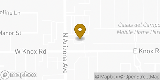 Map showing the location of Budget Car Rental in Chandler, AZ 85225