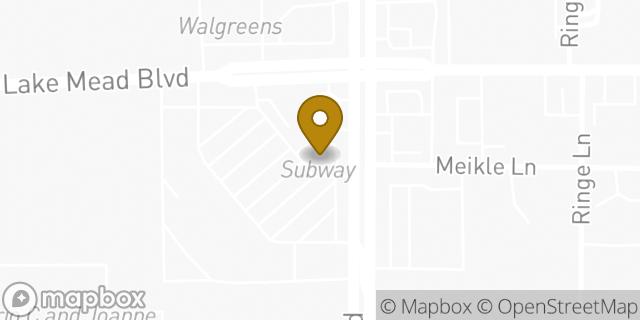 Map showing the location of Subway in Las Vegas, NV 89115