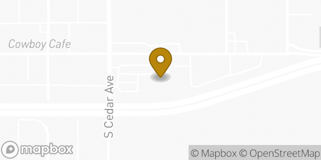 Map showing the location of Bank of America in Fresno, CA 93725