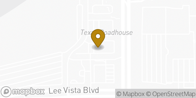 Map showing the location of Panera Bread in Orlando, FL 32822
