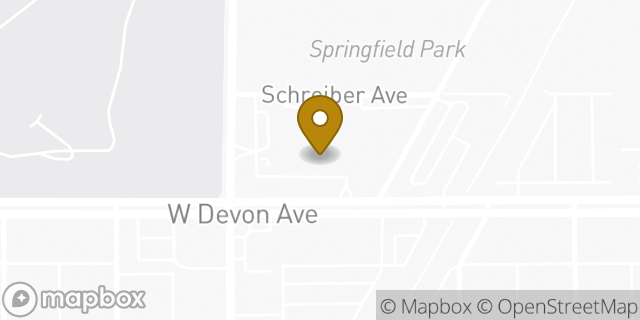 Map showing the location of Baskin-Robbins in Lincolnwood, IL 60712