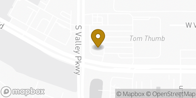 Map showing the location of Tom Thumb Express in Lewisville, TX 75067