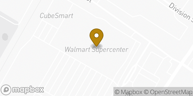 Map showing the location of Walmart in North Bergen, NJ