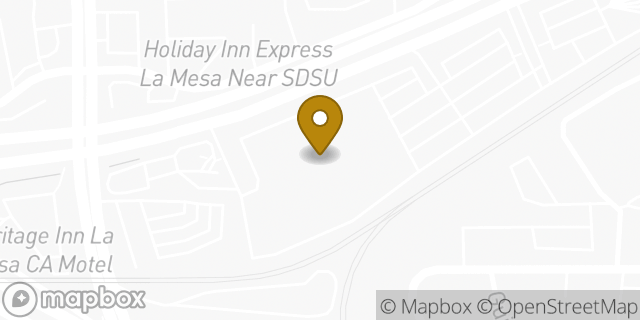 Map showing the location of Costco in La Mesa, CA 91942