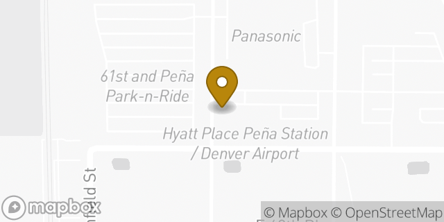 Map showing the location of Starbucks in Denver, CO 80249