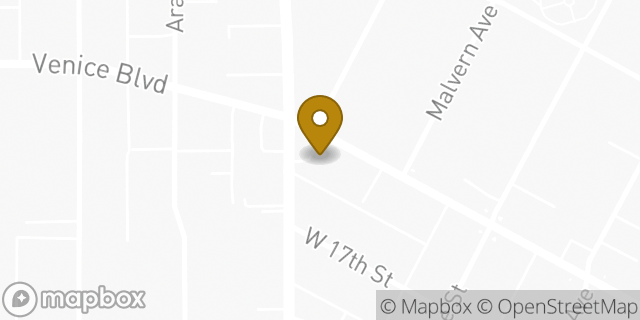 Map showing the location of Subway in Los Angeles, CA 90006