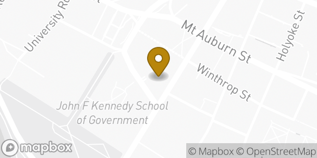 Map showing the location of Dunkin' in Cambridge, MA 02138