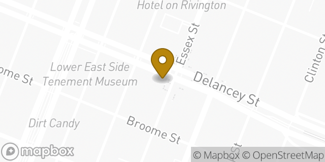 Map showing the location of Chase Bank in New York, NY 10002