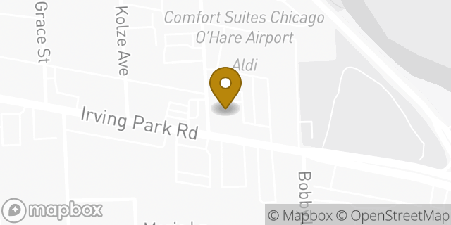 Map showing the location of Chase Bank in Schiller Park, IL 60176