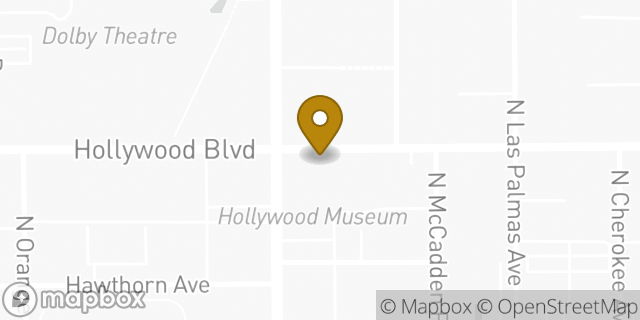 Map showing the location of McDonald's in Los Angeles, CA 90028