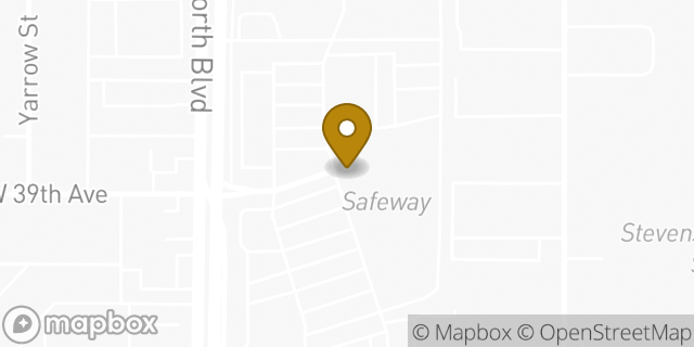 Map showing the location of Starbucks in Wheat Ridge, CO 80033