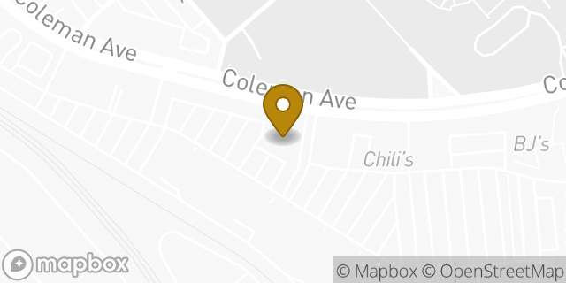 Map showing the location of Chase Bank in San Jose, CA 95110