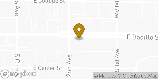 Map showing the location of Bank of America ATM in Covina, CA 91723