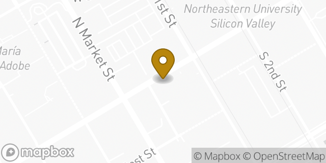Map showing the location of Hotworx in San Jose, CA 95113