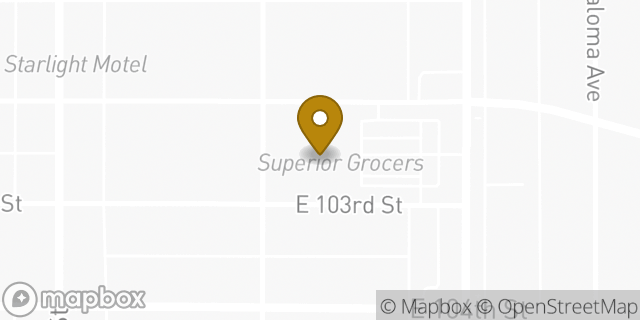 Map showing the location of Wells Fargo ATM in Los Angeles, CA 90003