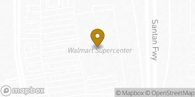 Map showing the location of Walmart in Gilbert, AZ 85295